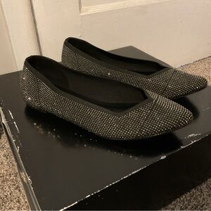 Torrid Black Sparkle Flats